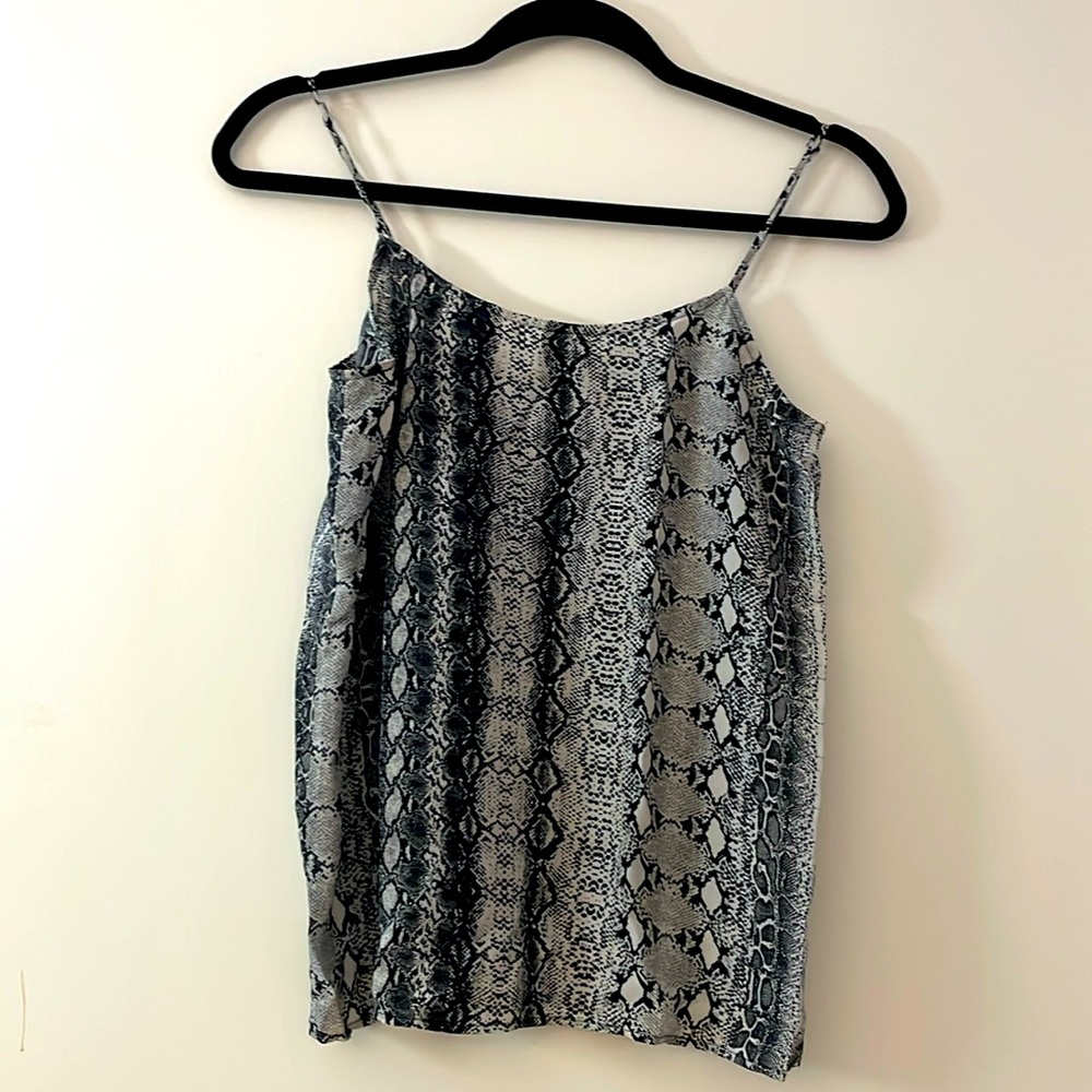 Equipment Snake print Camisole XS 100% Silk